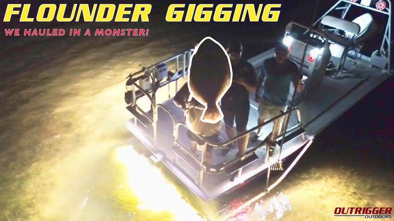 FLOUNDER GIGGING with BRIGHT Swamp Eye Flounder Lights in Galveston, Texas {Catch & Clean}