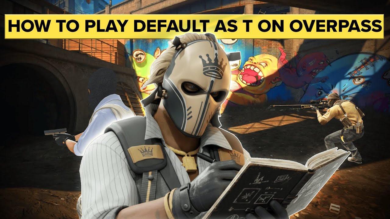 How to Play Default as T on Overpass - Lesson by CS2 Coach v1dma