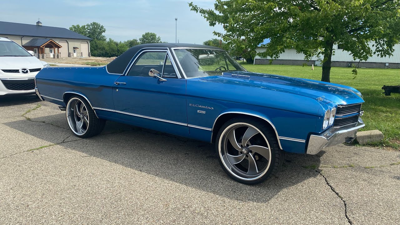 70&rsquo; El Camino Sittin On 22 Inch U.S Mags