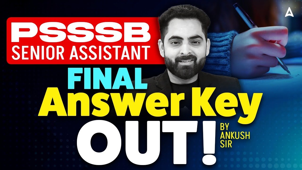 Psssb Senior Assistant Answer Key | PSSSB Senior Assistant Answer Key Out | By Ankush Sir