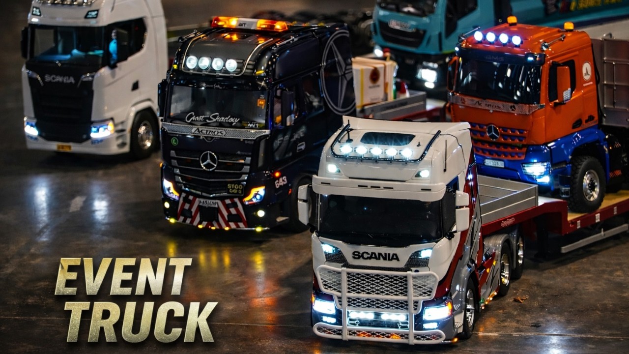 RC TRUCK EVENT SCANIA, MERCEDES, VOLVO TRUCK COLLECTION