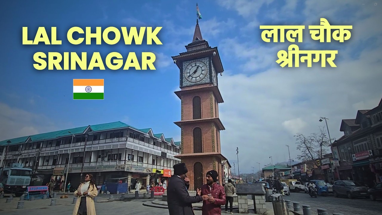 Exploring Lal Chowk Srinagar in Winters 2026 | Reality of Kashmir's Famous Clock Tower