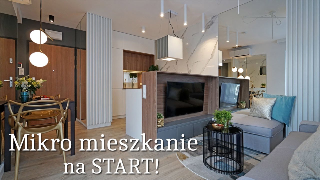 Oglądamy MIKRO mieszkanie 32 m2 na start! Jak urządzić małe mieszkanie w bloku?