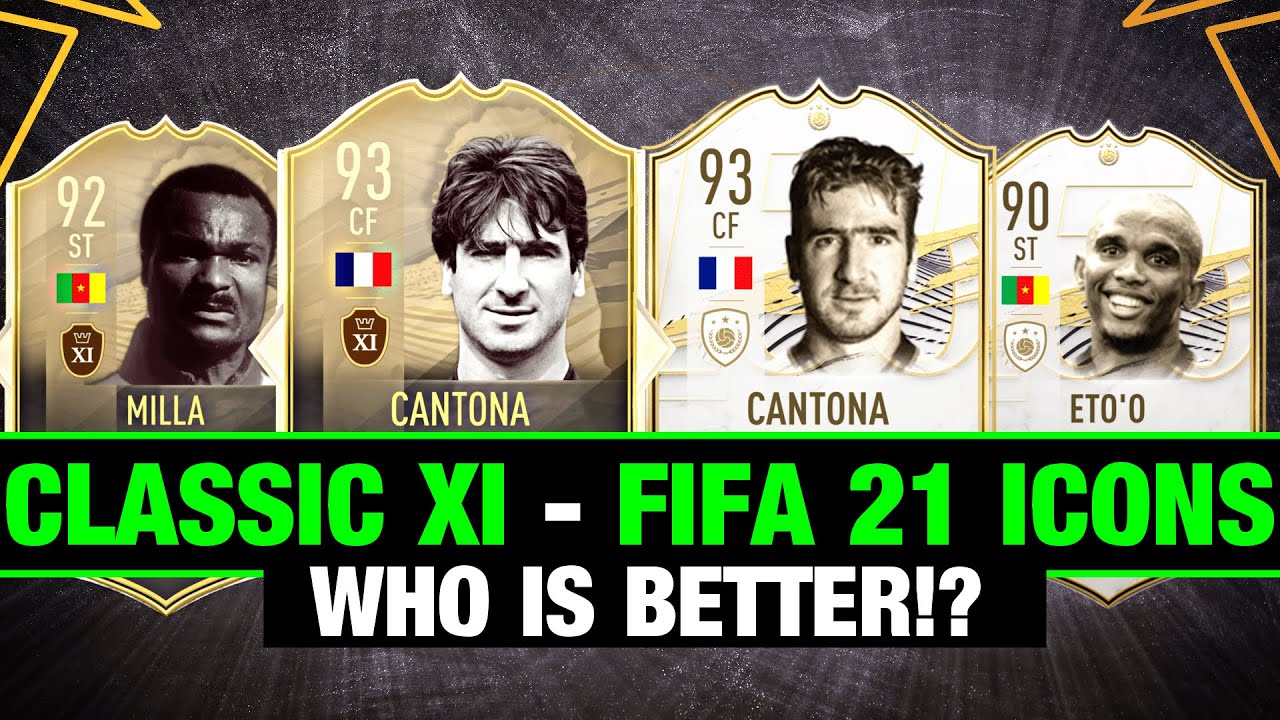 FIFA CLASSIC XI VS. FIFA 21 ICONS | ft. Cantona, Milla, Papin, Eto'o,...