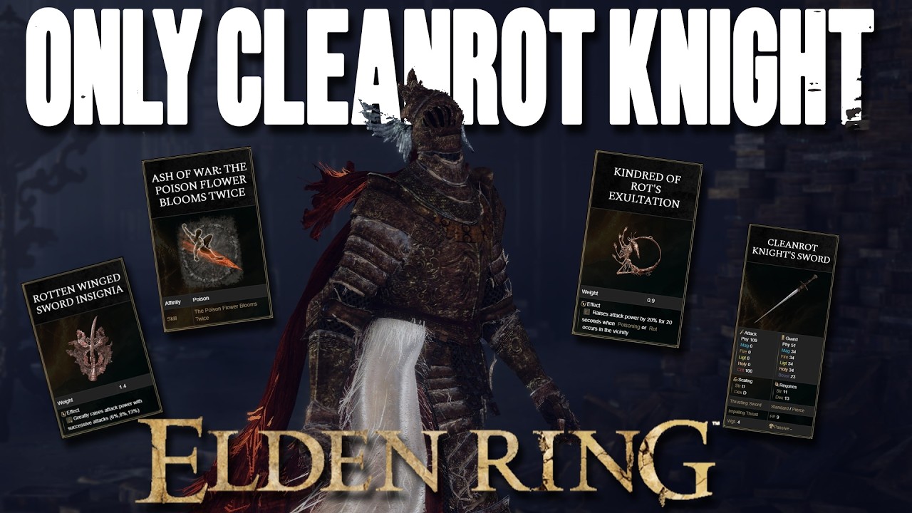 Can you beat ELDEN RING (+DLC) as a Cleanrot Knight?