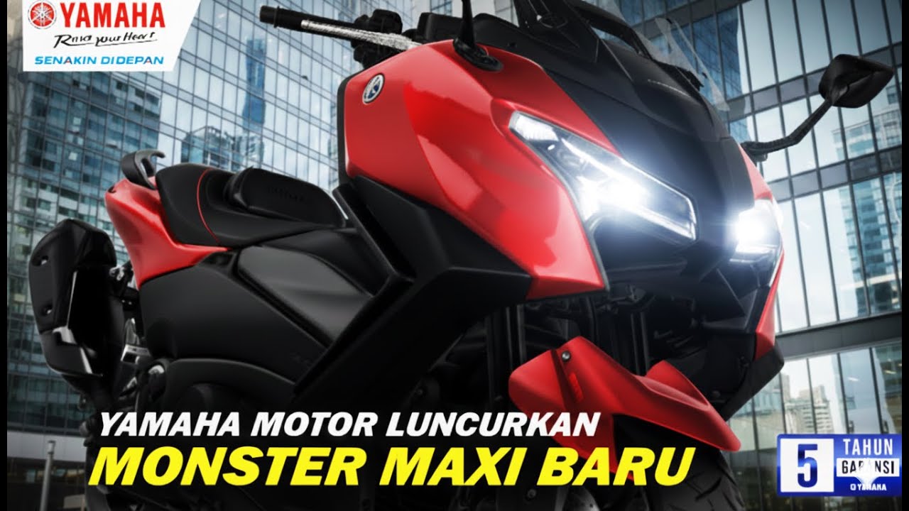 YAMAHA KEMBALI BANTA1 HONDA 🔥 DENGAN LUNCURKAN SKUTER MAXI BERTAMPANG MONSTER