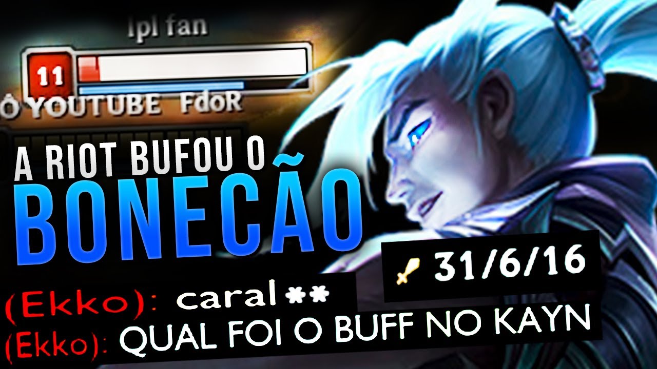 *31 KILLS* A RIOT BUFOU O BONECÃO! KAYN AZUL DANDO IK MUITO FÁCIL!