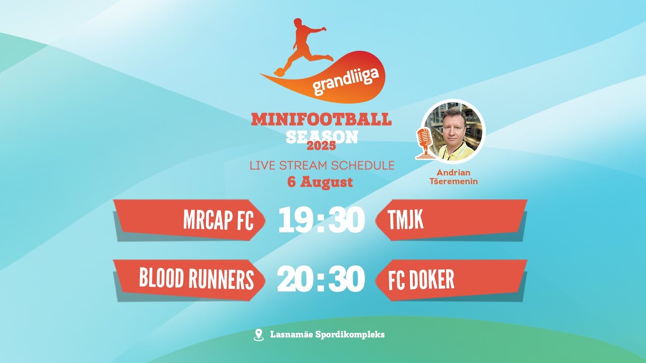 Grandliiga Minifootball 2025 (6-Aug)  live stream