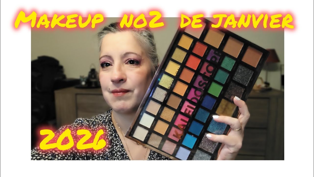 MAKEUP  NO2 DE JANVIER 2026 une très jolie palette la kaléidoscope merci ma sœur ❤️
