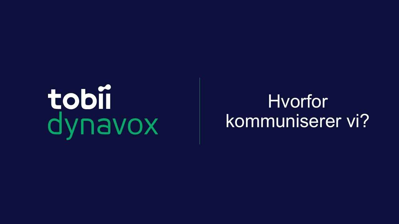 Hvorfor kommuniserer vi?