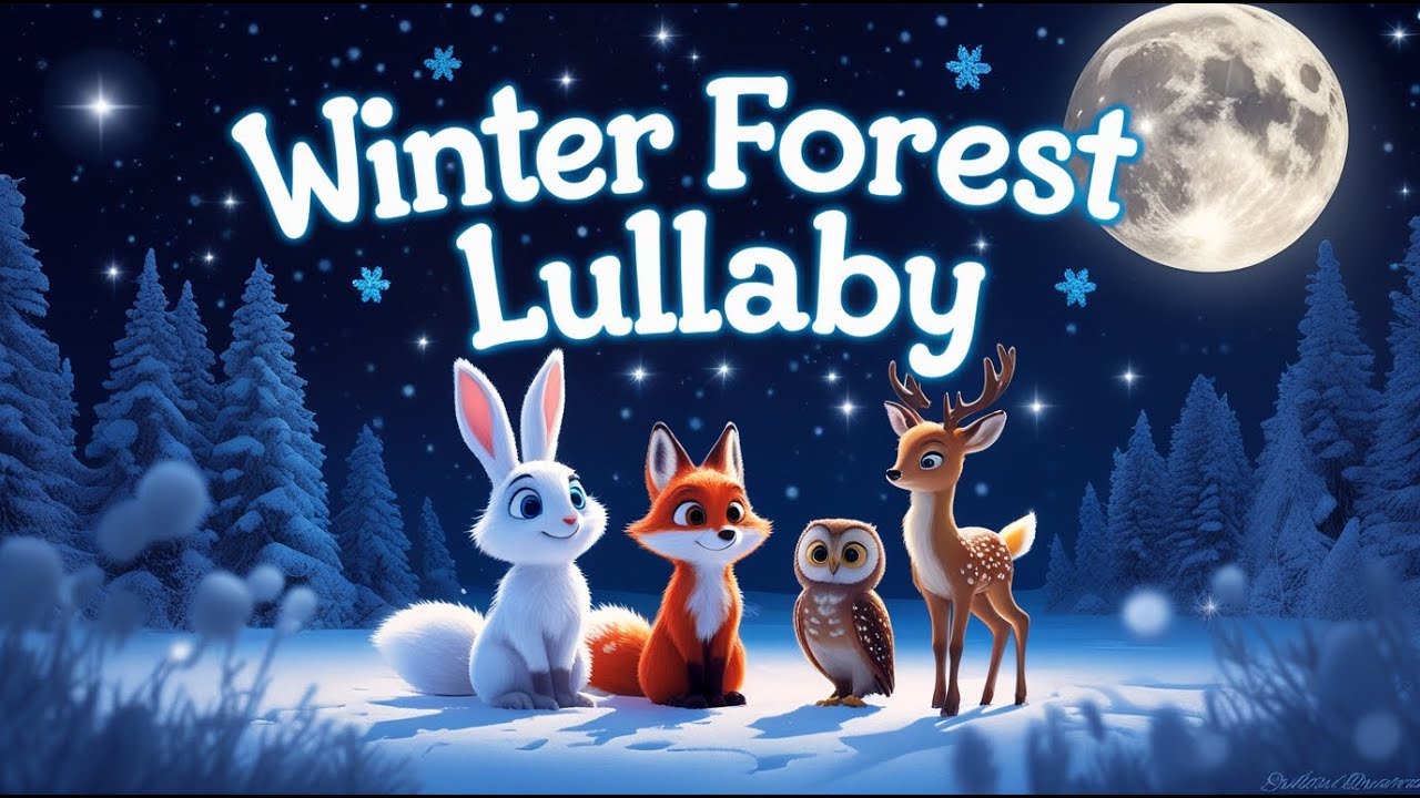 Good Night in the Winter Forest 🌙 | A Bedtime Song for Kids