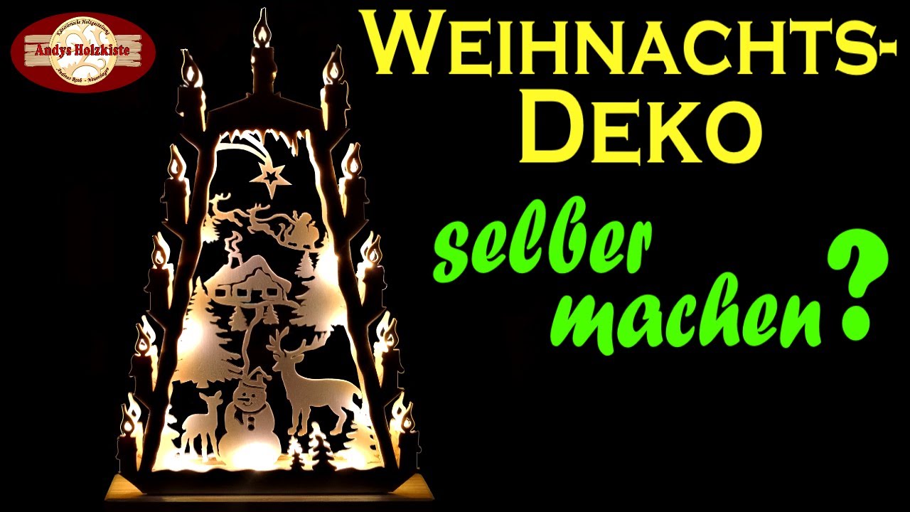 Weihnachtsdeko selber machen mit der Dekupiersäge | Scroll saw project for christmas | DIY