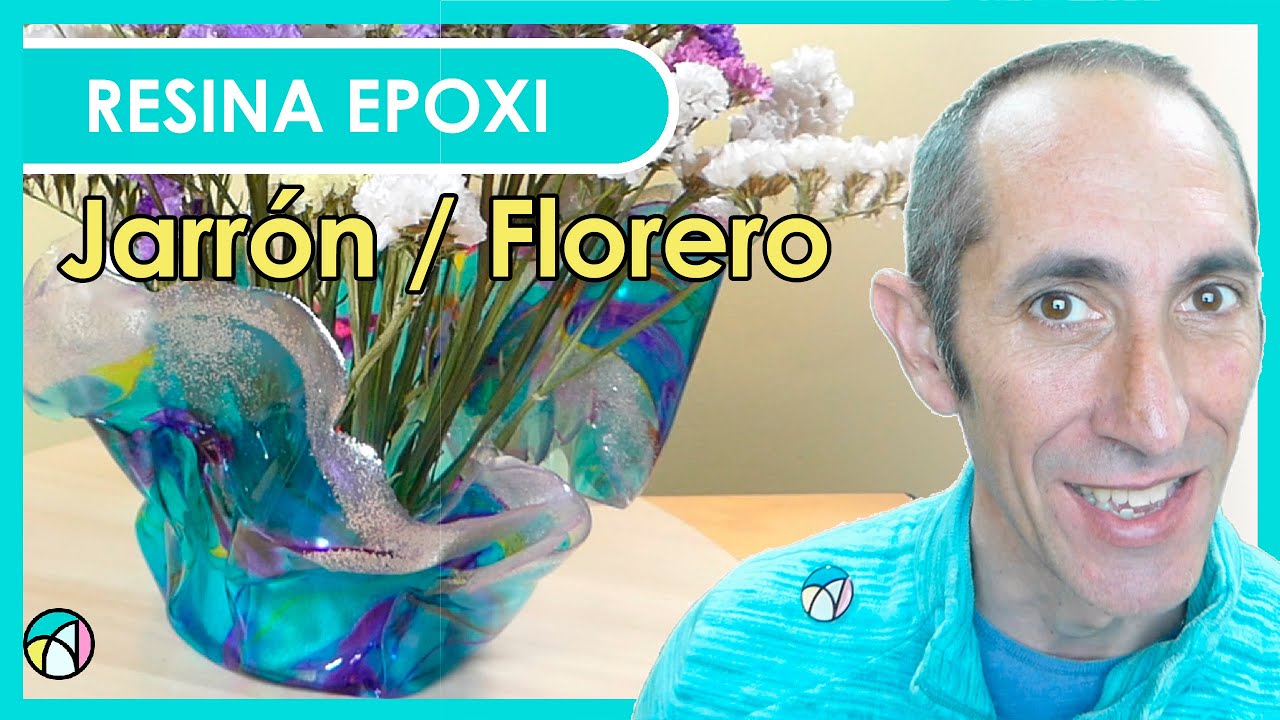 🔥 Cómo hacer un 💎 JARRÓN O FLORERO 🦸  con RESINA EPOXI O EPÓXICA