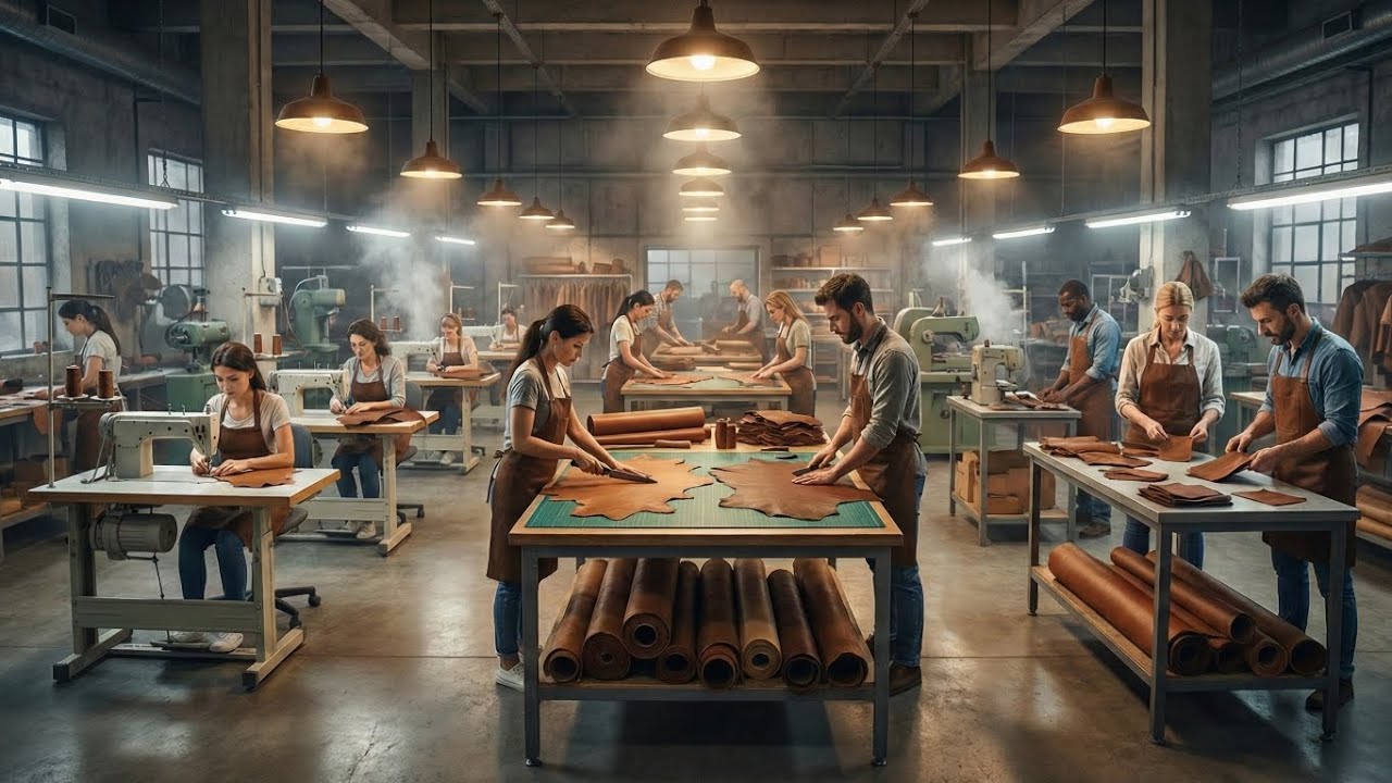 Inside the Gloves & Carpet Factory | The Complete Sheep Leather Process