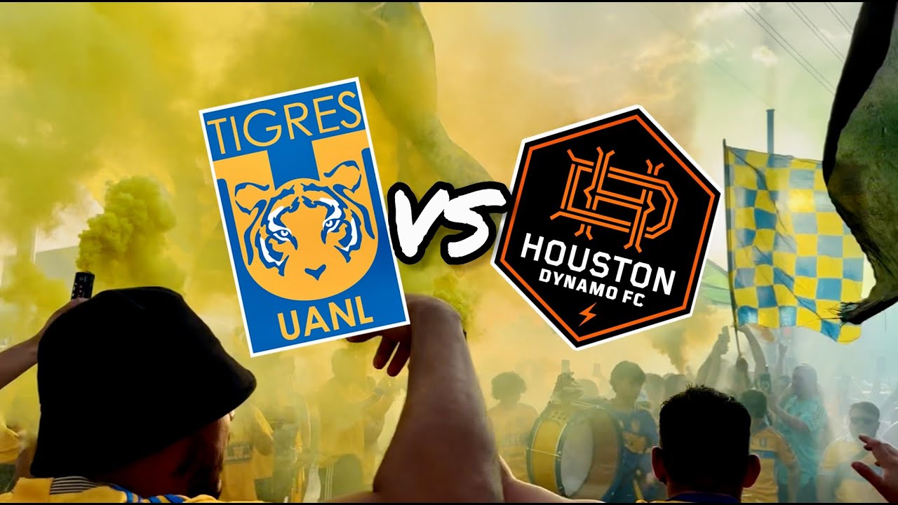 La banda de tigres en Houston para su primer juego de la leagues cup vs Houston Dynamo