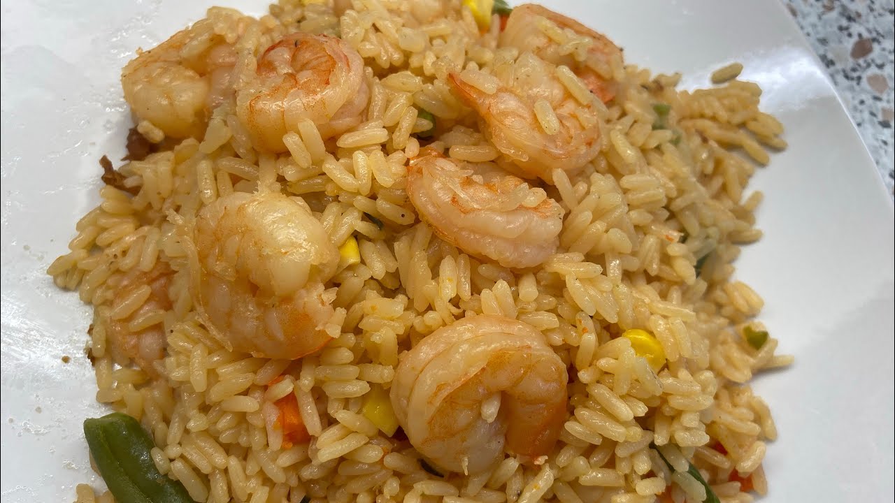 Haitian Rice And Shrimp | Diri ak Kribich/Crevet