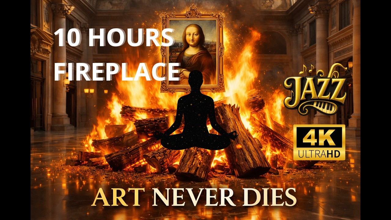 The World Burned… She Smiled | 4K UHD Jazz Beneath the Mona Lisa