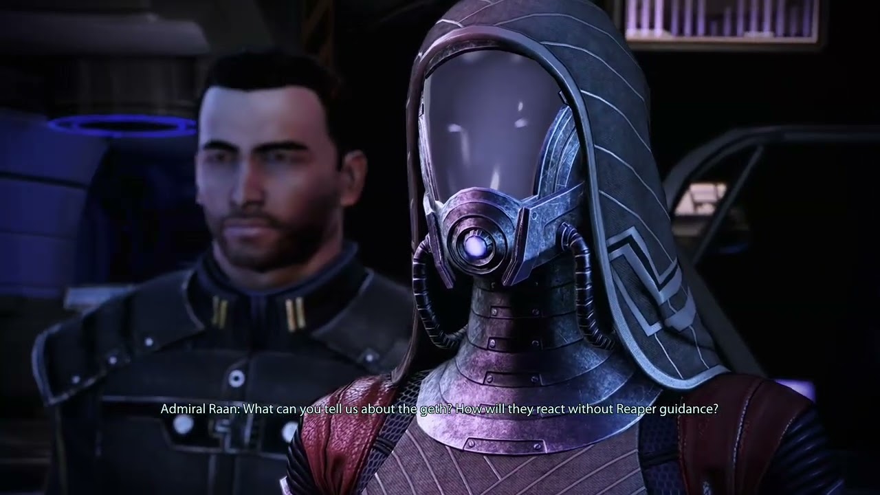 Mass Effect 3 Legion meets the Quarian Admirals