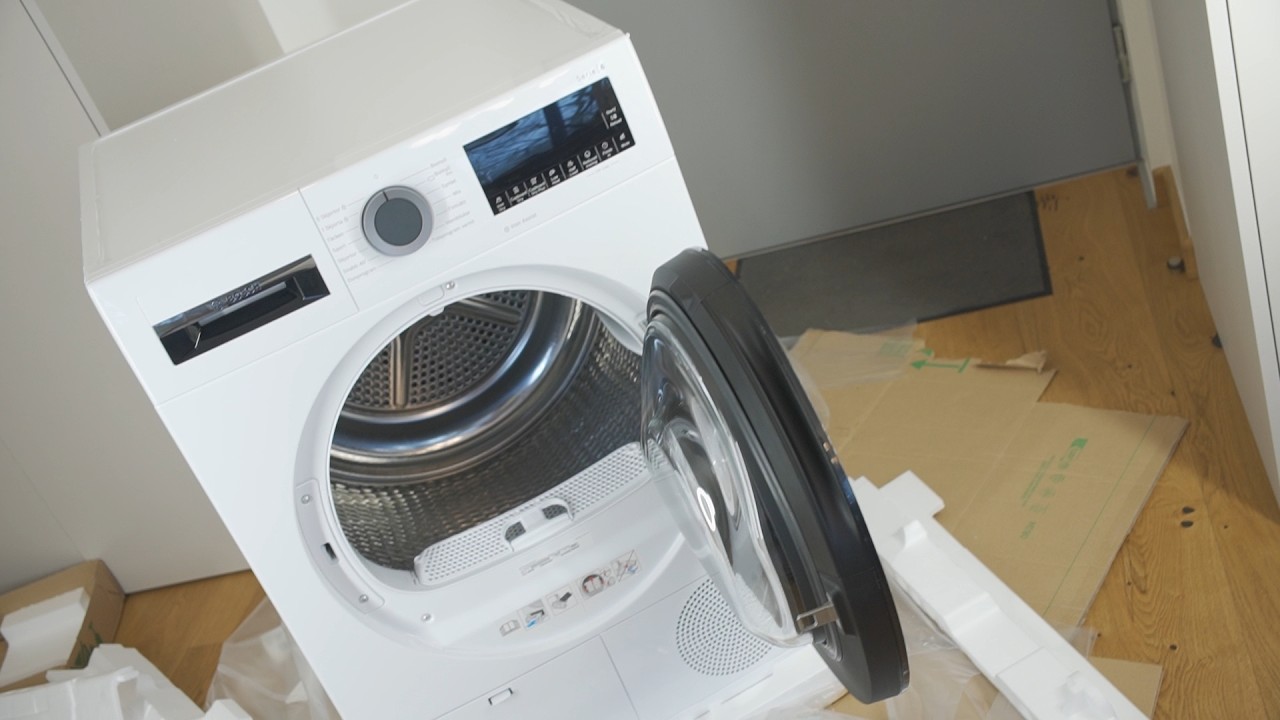 Bosch Condensation Tumble Dryer Unboxing & Setup