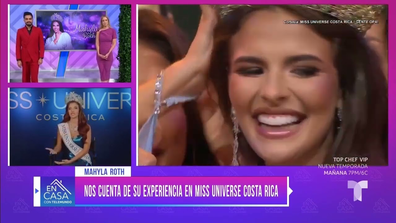 Entrevista de Mahyla Roth para En Casa con Telemundo - Miss Universe Costa Rica 2025 👑🇨🇷