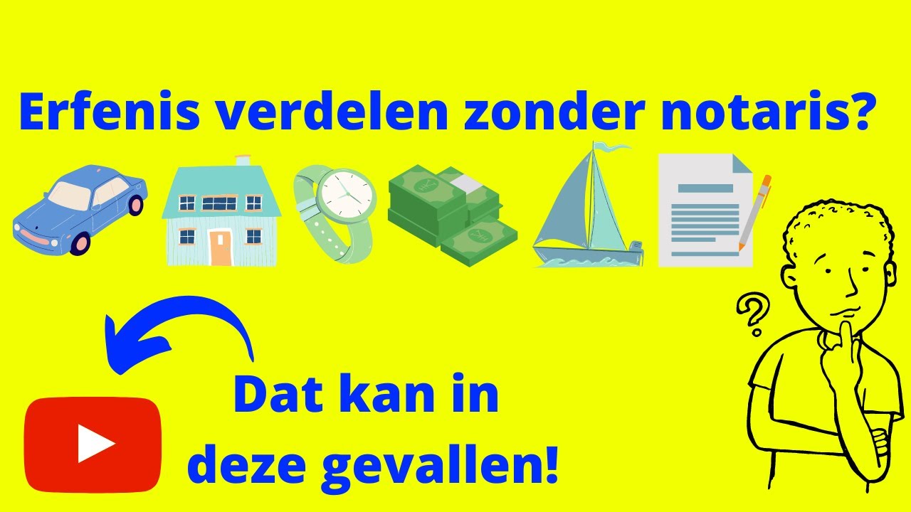 Wil je een erfenis verdelen zonder notaris? Dat kan in deze gevallen.