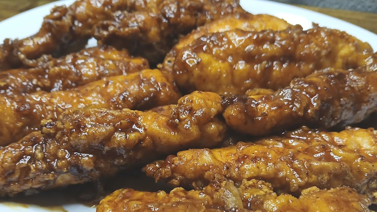 Чипсы из курицы с медом и чипотле
