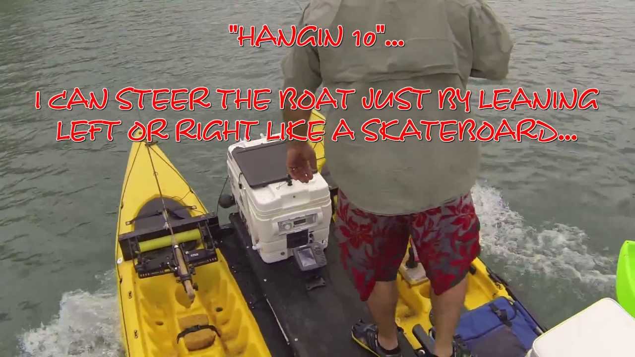Motor Kayak Catamaran-New Motor Mount Test