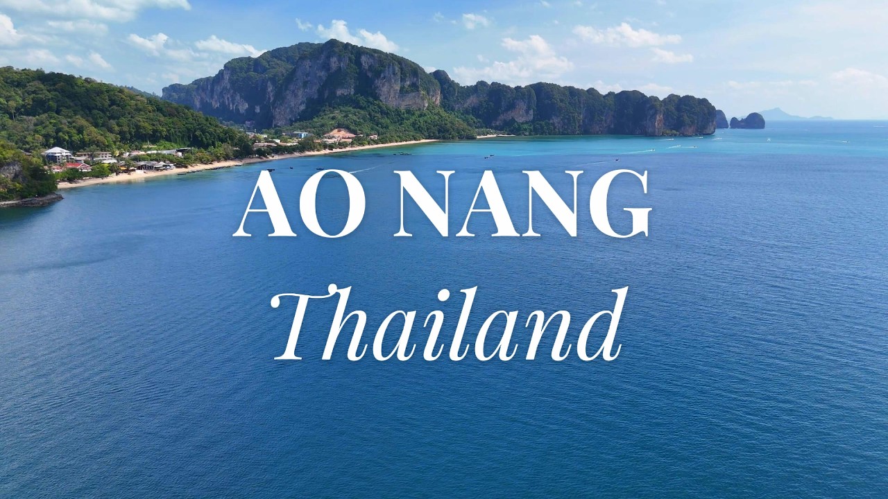 AO NANG | Thailand | DJI MINI 4 PRO Cinematic relaxing 4K aerial video #aonang