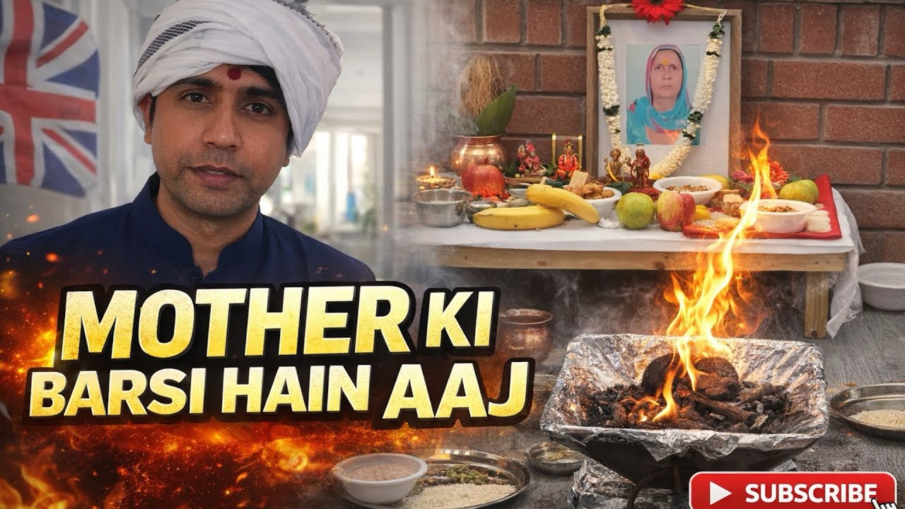 MOTHER Ki Barsi Hain Aaj & Doing Havan for My MOTHER| Indian Youtuber in England 