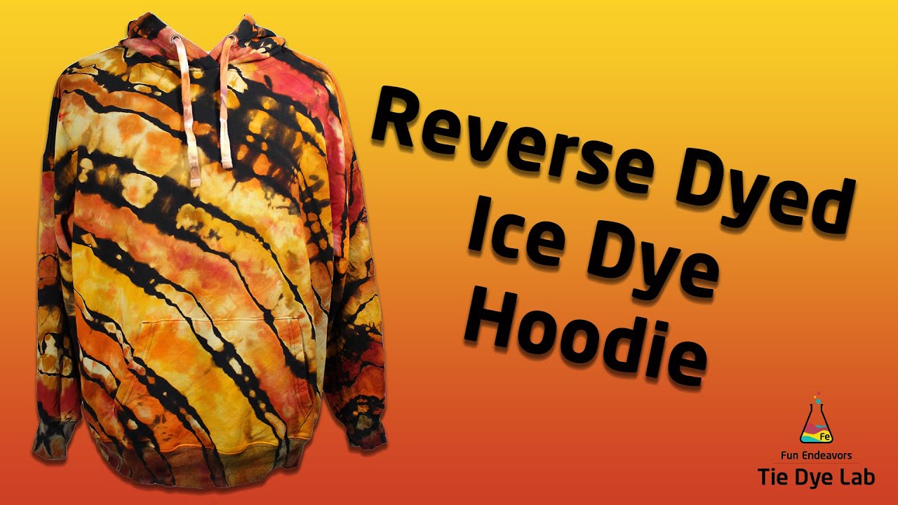Tie Dye Designs : Reverse Dyed Sinew Lines Hoodie [OWB]
