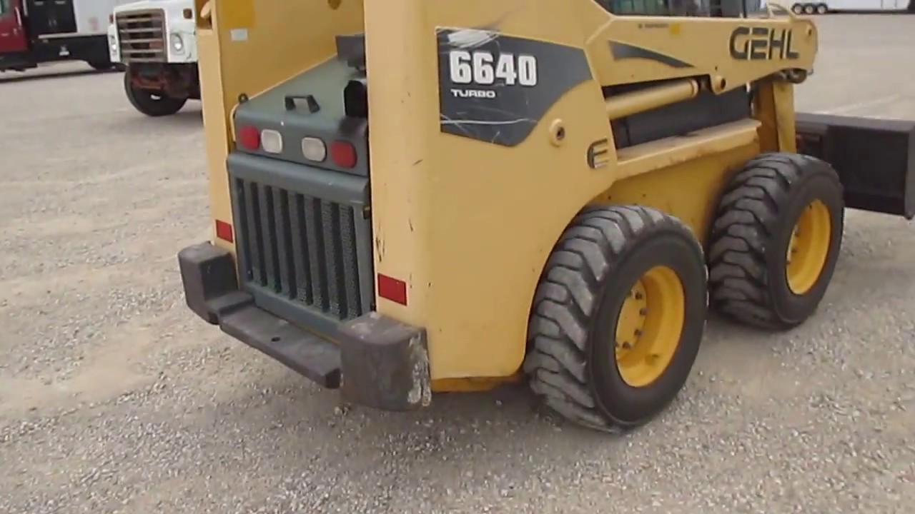 BIG IRON ONLINE AUCTION 9-19-2018: 2008 Gehl 6640E Skid Steer ID#:EK9107