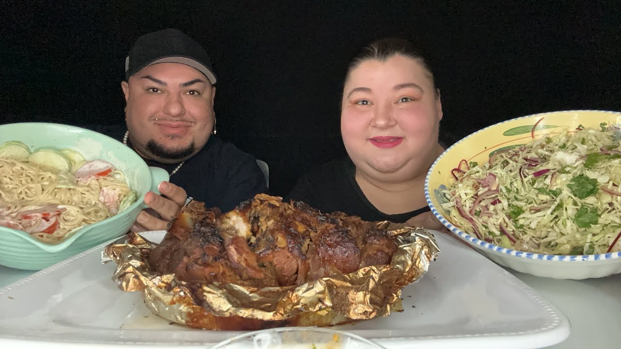 Tender Pork Roast Tacos • LIVE MUKBANG