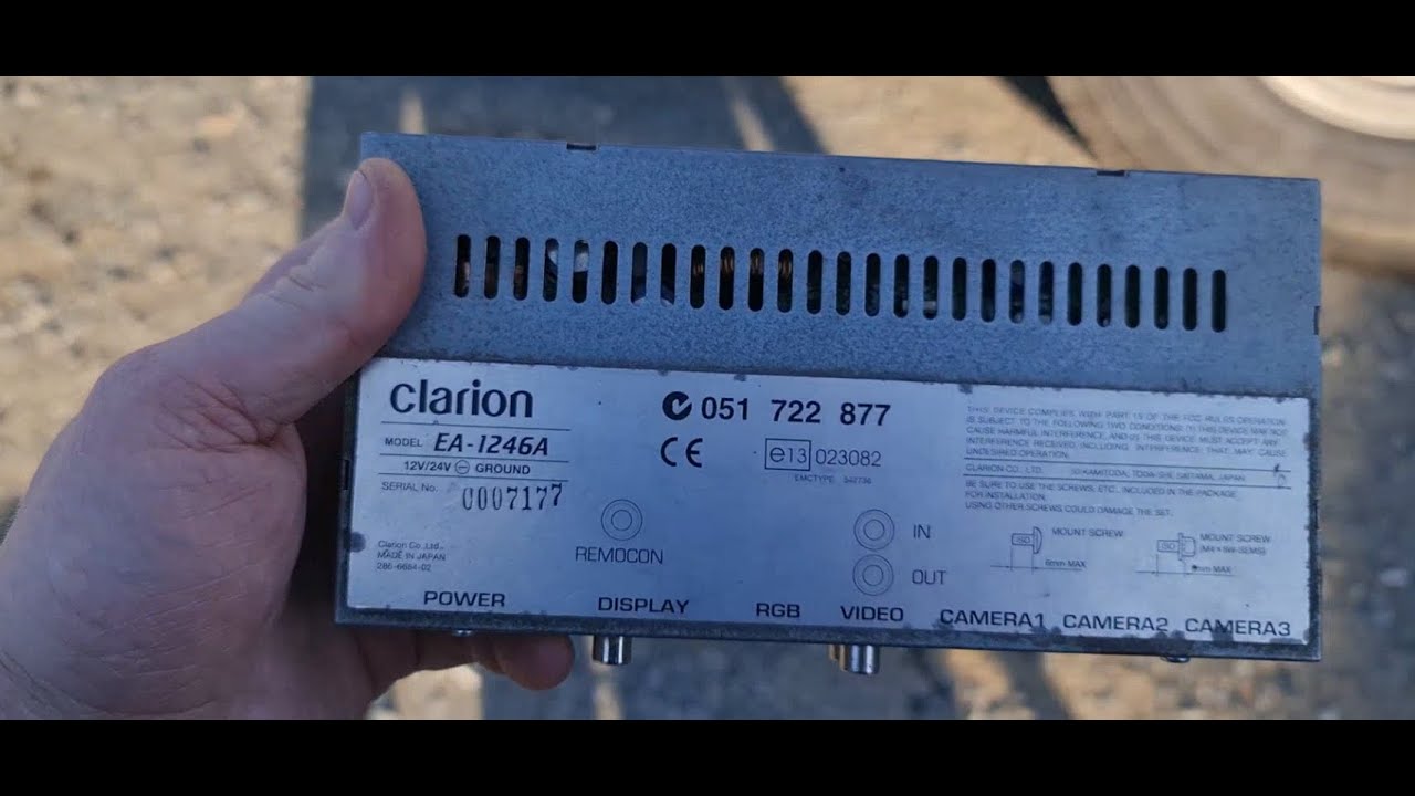 Ремонт блока питания камер крана Kato Clarion EA-1246A