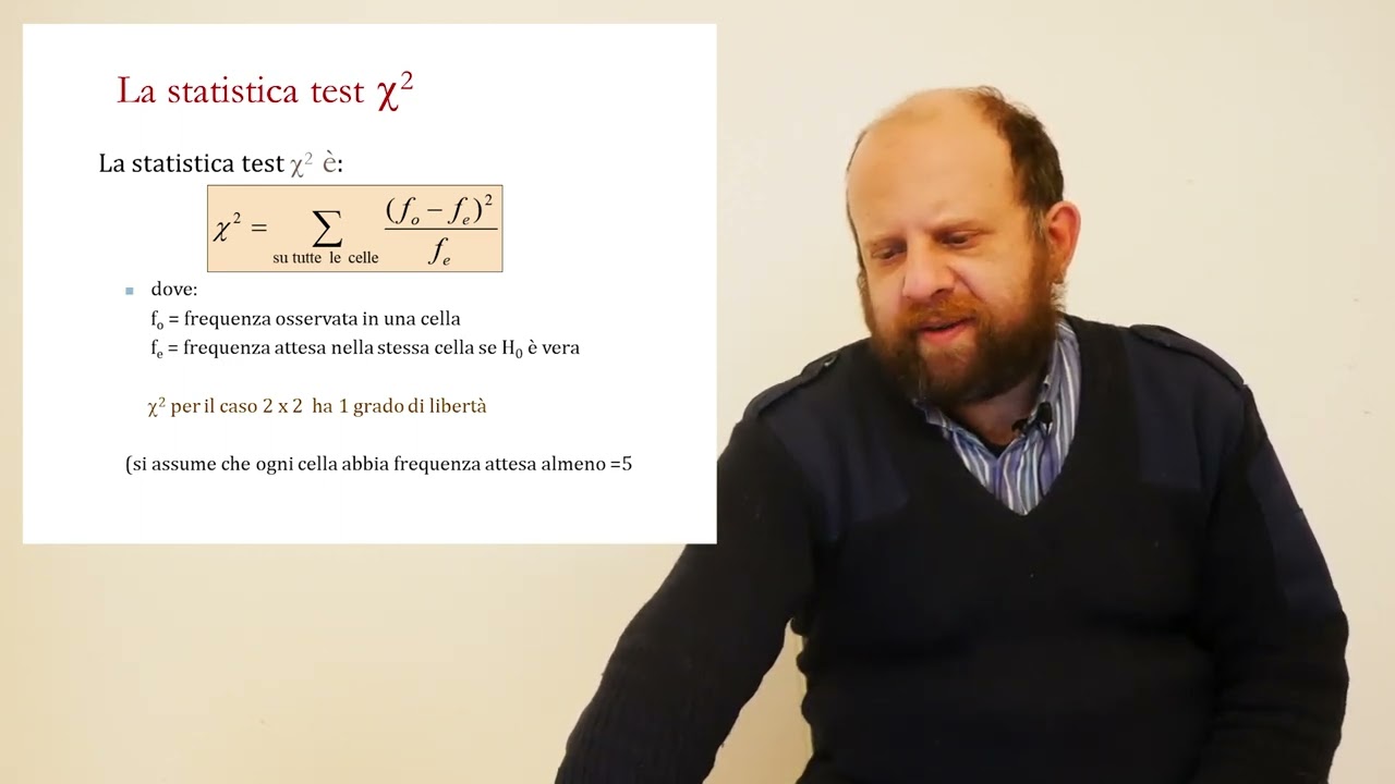 7 - Introduzione alla statistica: Il test del chi quadro