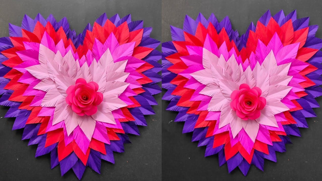 Amazing Heart Wall Hanging Ideas/Paper Craft For Home Decoration/DIY Wallmate/Paper Craft ||