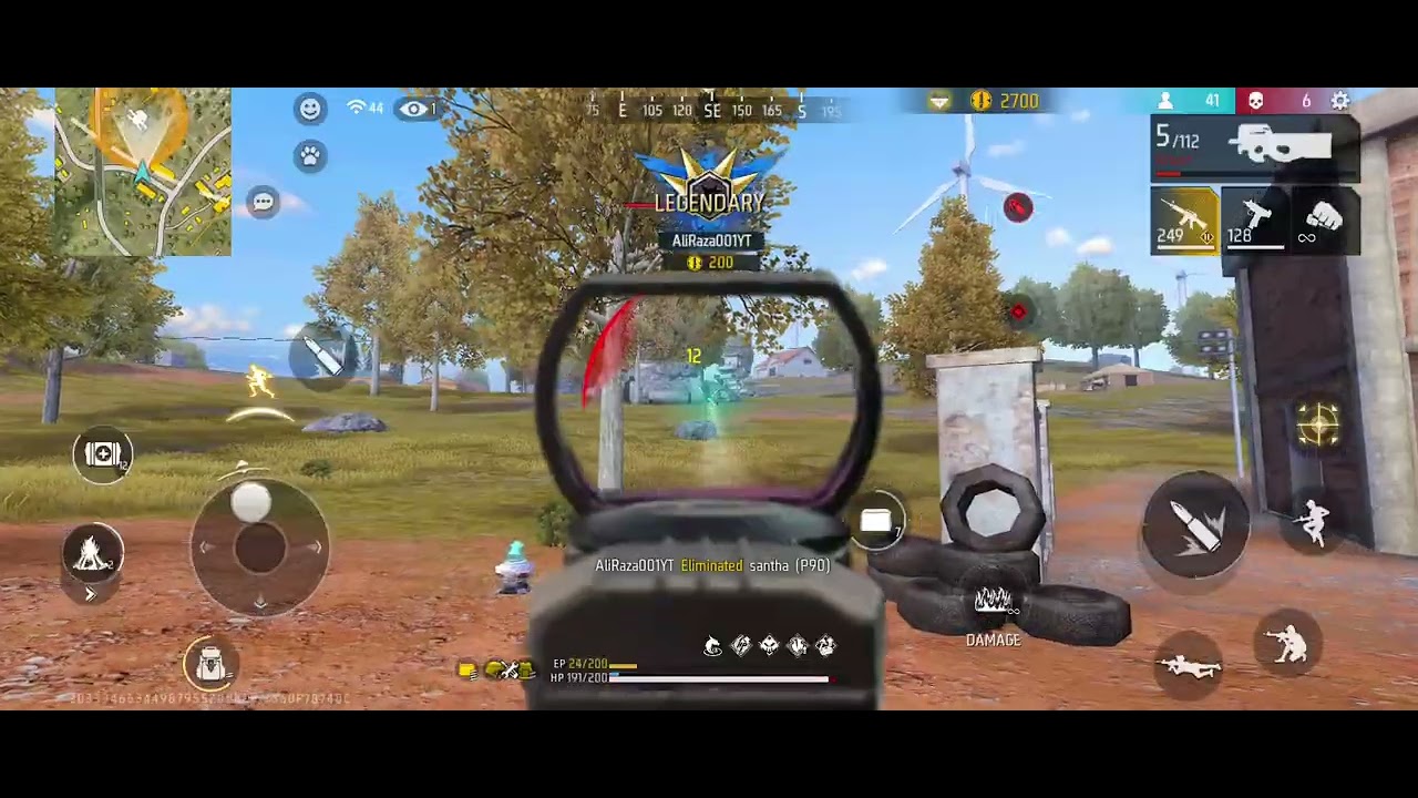 Free fire 13 kills booyah 🔥🥵