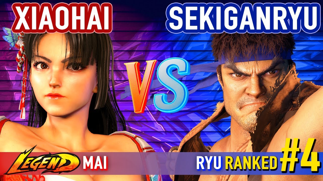 SF6 ▰ XIAOHAI (Mai) vs SEKINGARYU (#4 Ranked Ryu) ▰ High Level Gameplay