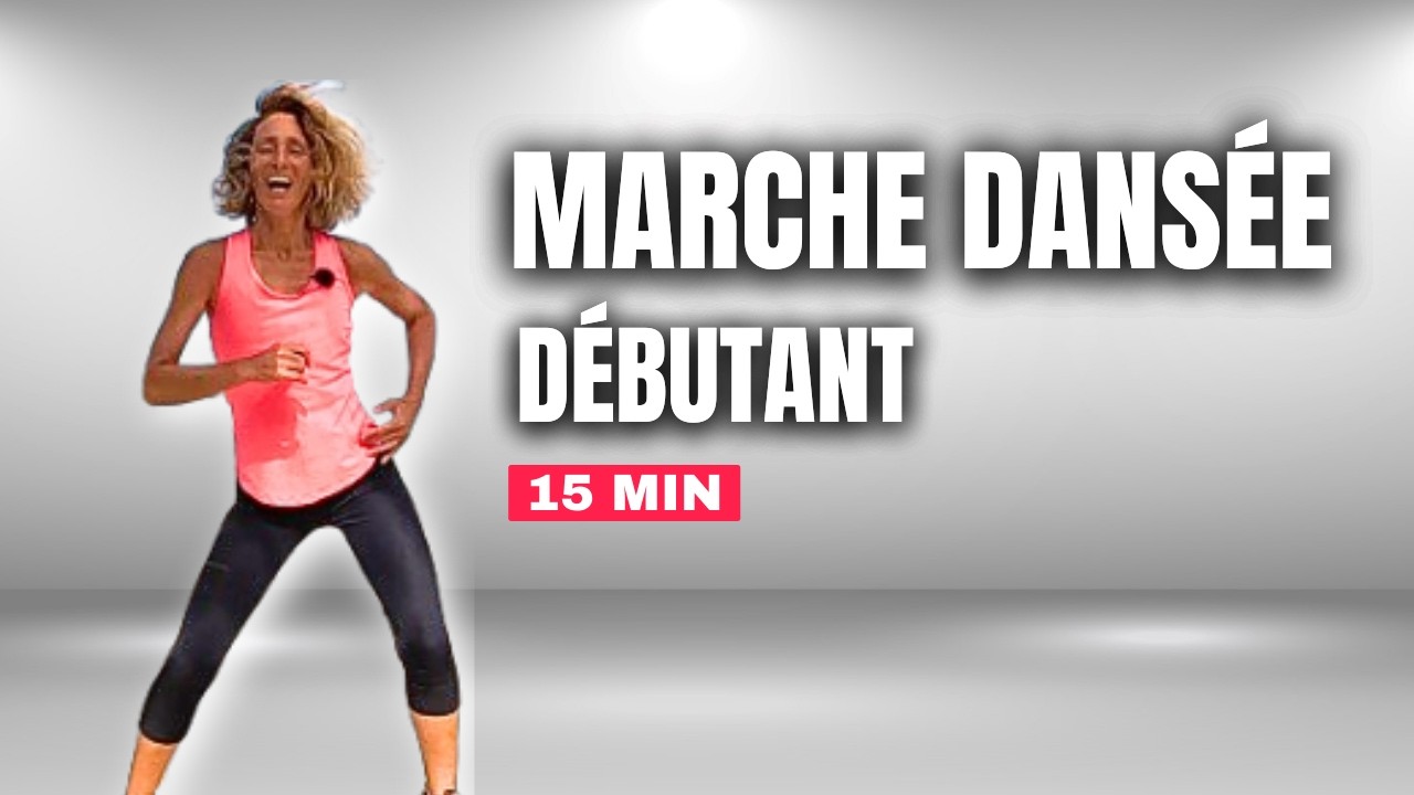 15 Min Marche active dansée - Cardio facile et fun à la maison (débutant)