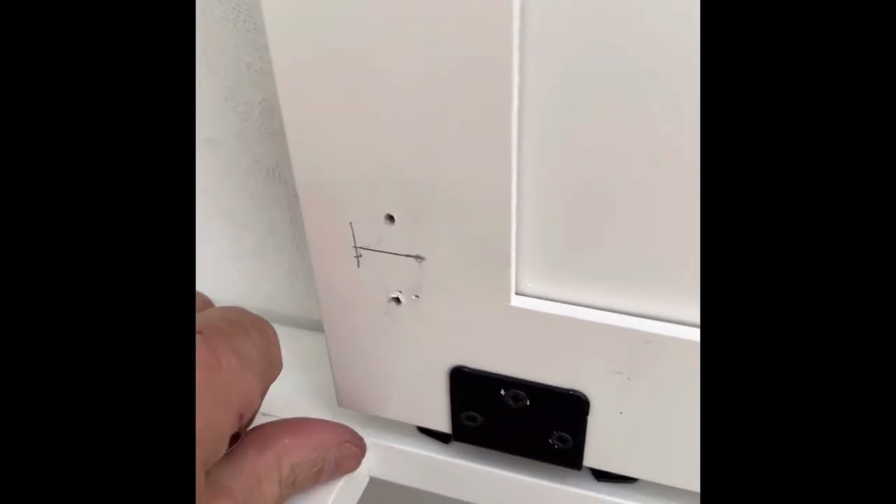 Gas strut install tutorial RV cabinet