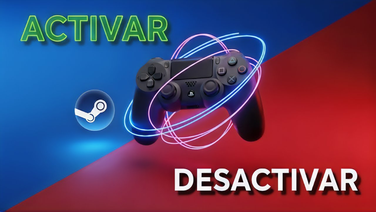 🎮🔄 Activar o desactivar el giroscopio del mando PS4 en Steam 🕹️🔥