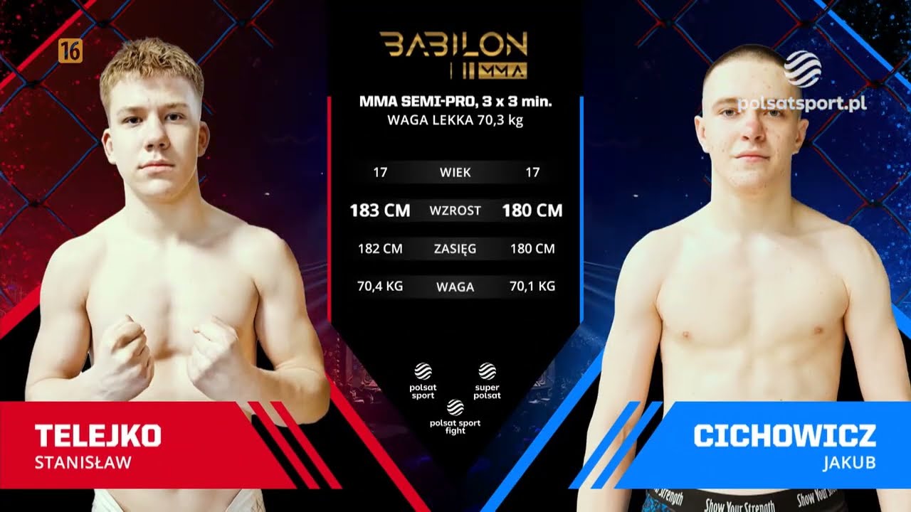 Mocna walka prospekt&oacute;w: Stanisław Telejko vs Jakub Cichowicz | Babilon MMA 55