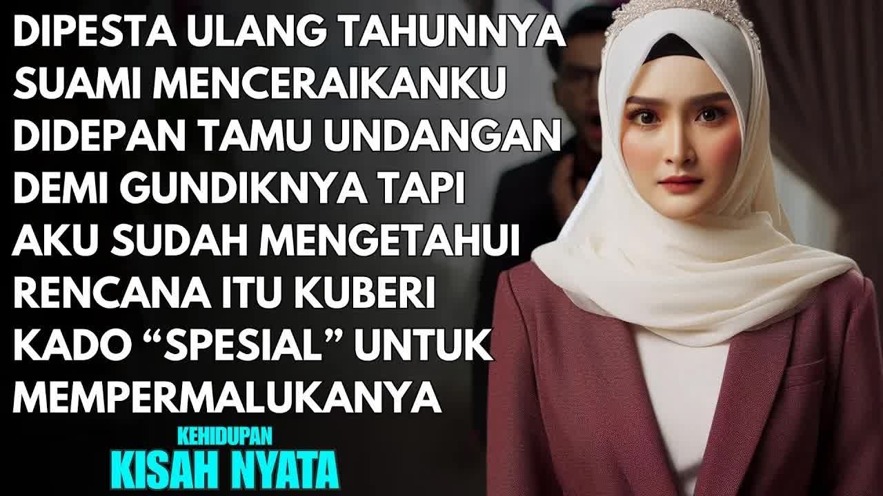 SUAMI MENCERAIKANKU DIDEPAN BANYAK ORANG DIACARA ULANG TAHUNNYA - KUBERI KADO ISTIMEWA MENYAKITKAN