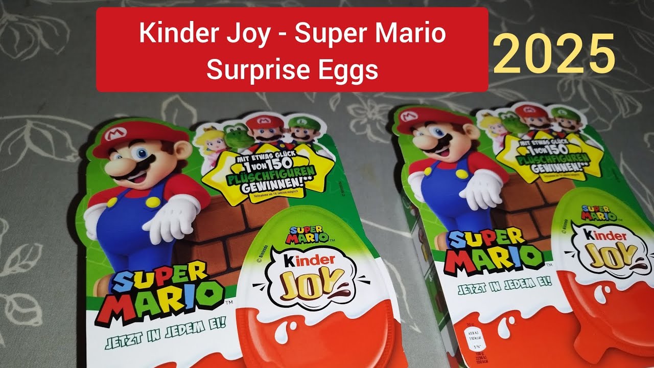 Kinder Joy - Super Mario Surprise Eggs 2025 Unboxing