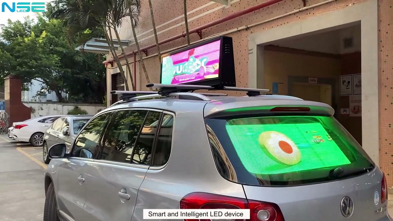 Most Popular Outdoor Mobile Ads of Car Top LED Display and Car Back Window LED Display