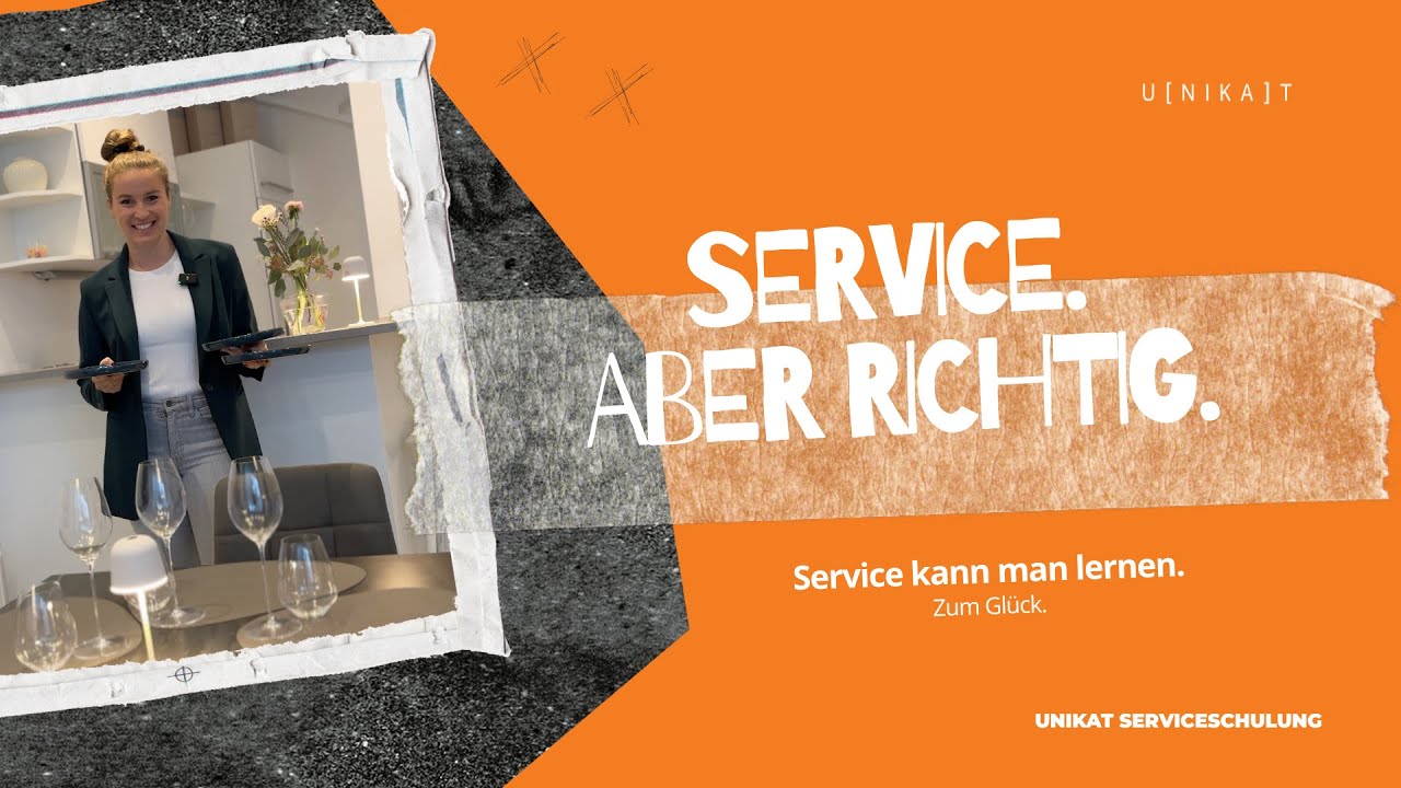 Service kann man lernen | Serviceschulung f&uuml;r Eventservice & Gastronomie | UNIKAT Eventagentur