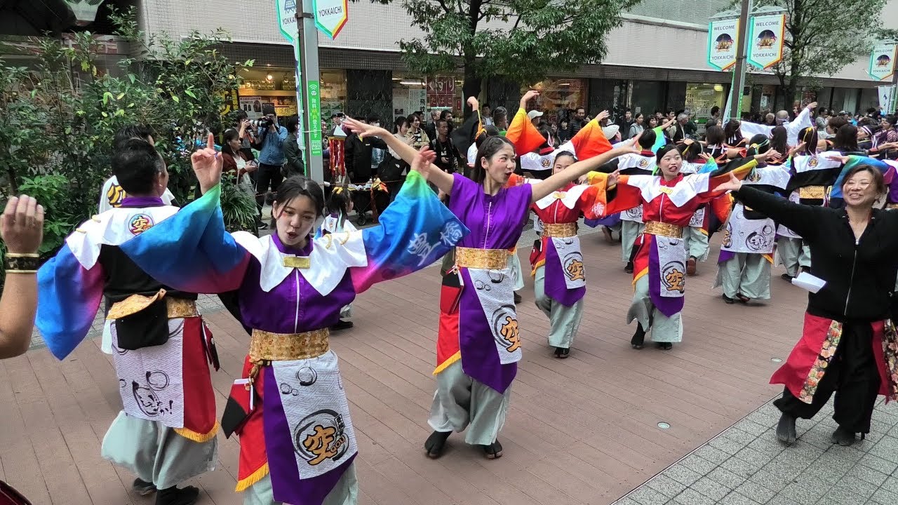 「総踊り♪1.2.3.YEAR～♪音神～♪わぃ わぃ わぃ」四日市よさこい やったろ舞2019【ふれあいモール】