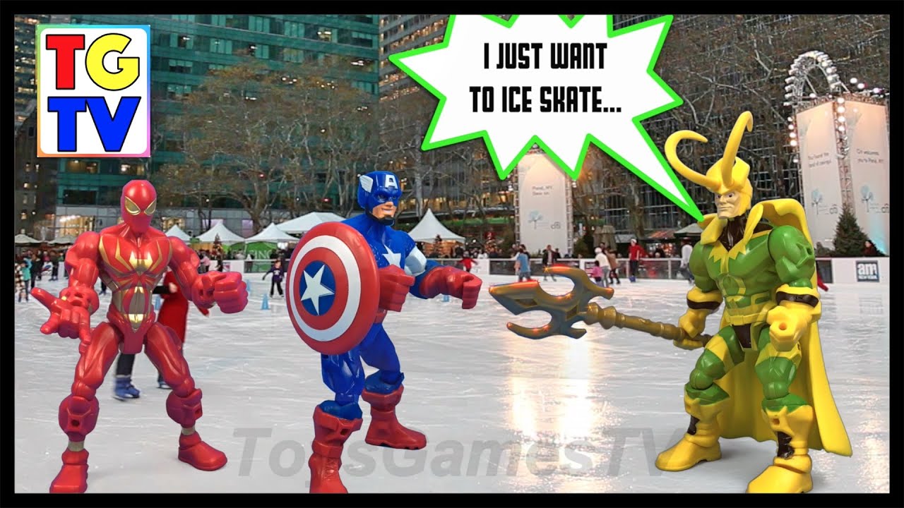Marvel Super Hero Mashers Iron Spider-Man Captain America (Battles Edited) | Mix + Smash