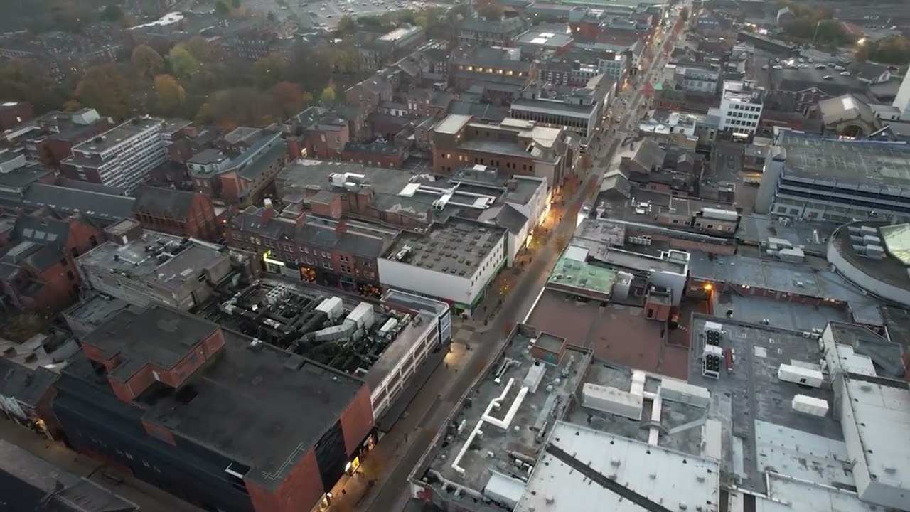 Preston / Lancashire / UK / Drone