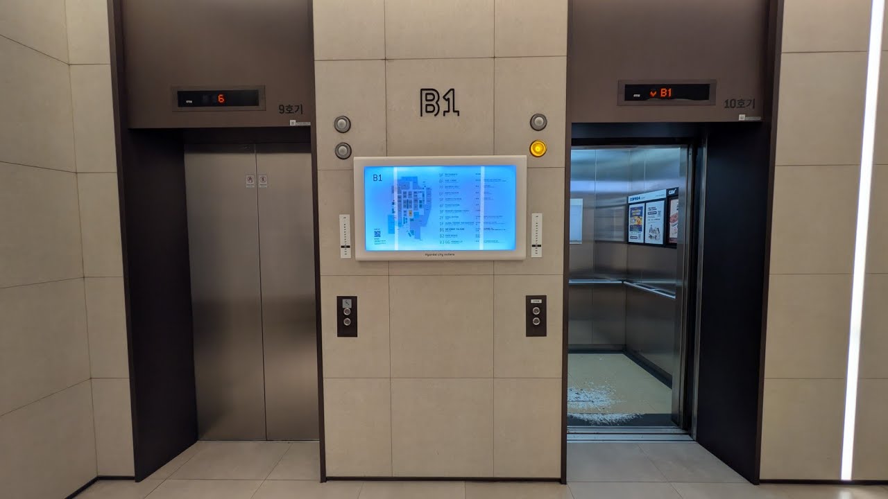 ［2つのメーカー］現代シティアウトレット東大門店のLGS・OTISエレベーター