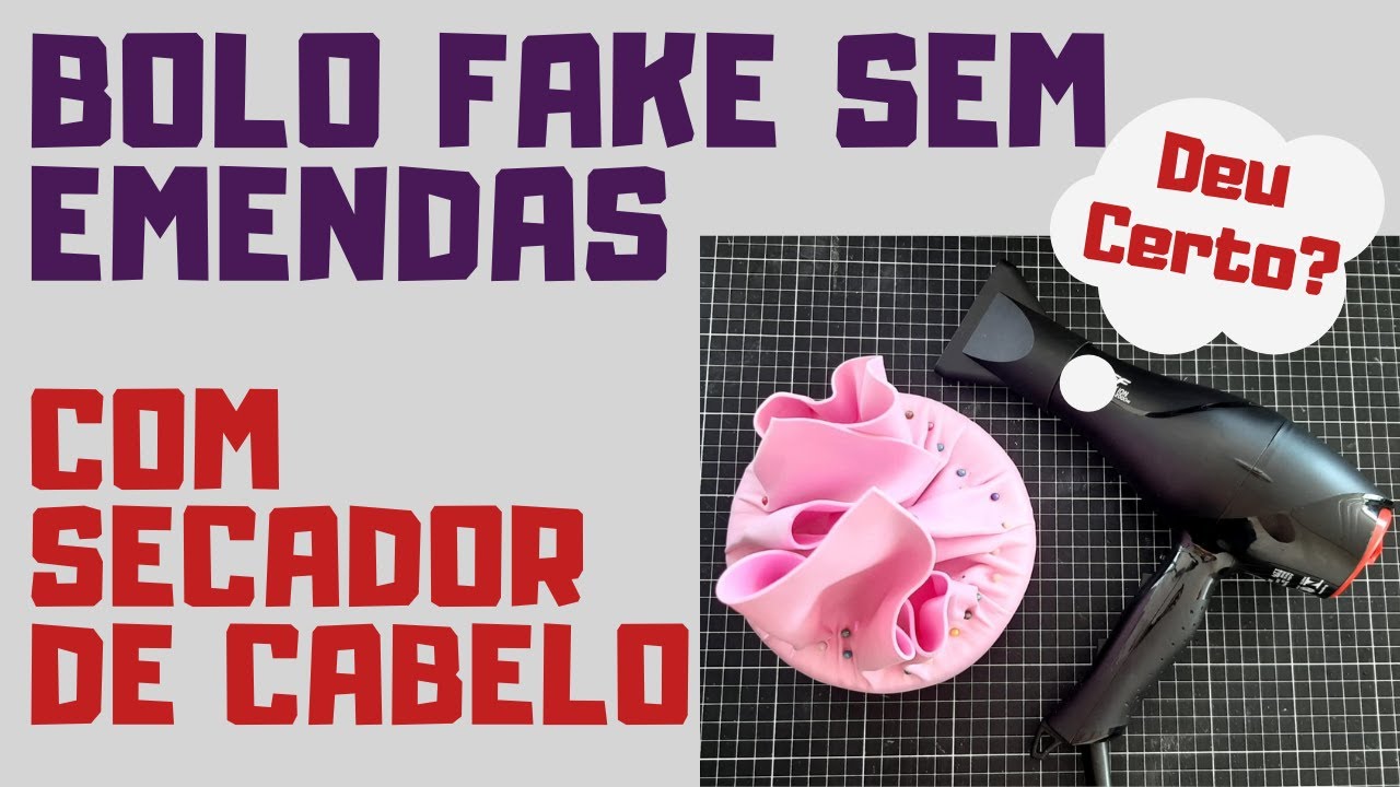 Bolo de E.V.A. sem emendas com Secador! É Possível?
